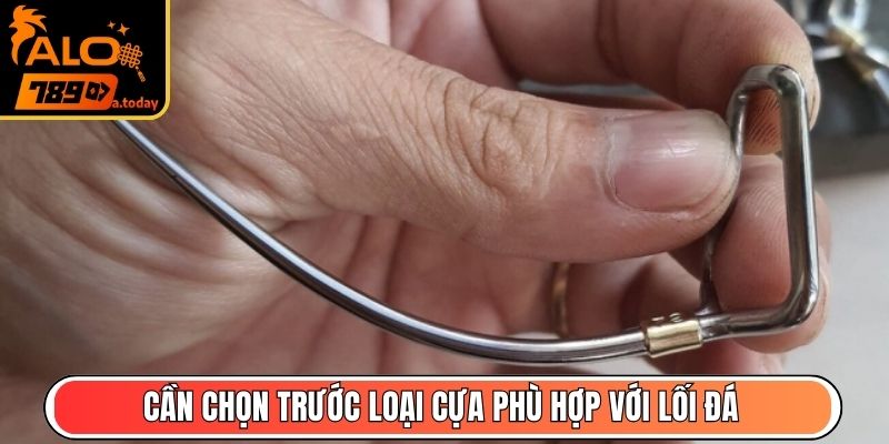 Cần chọn trước loại cựa phù hợp với lối đá