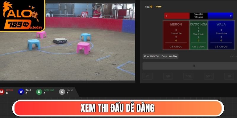 Xem thi đấu dễ dàng