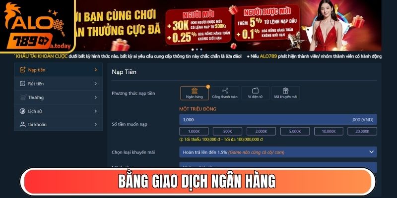 Bằng giao dịch ngân hàng